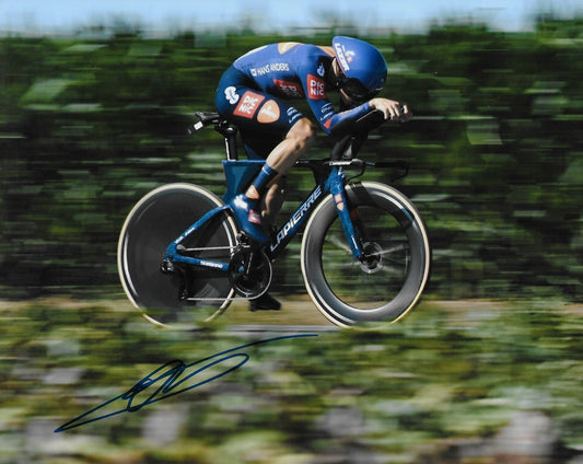 Signed Cycling Oscar Onley UCI Team Picnic–PostNL 8x10 Photo #1 Original