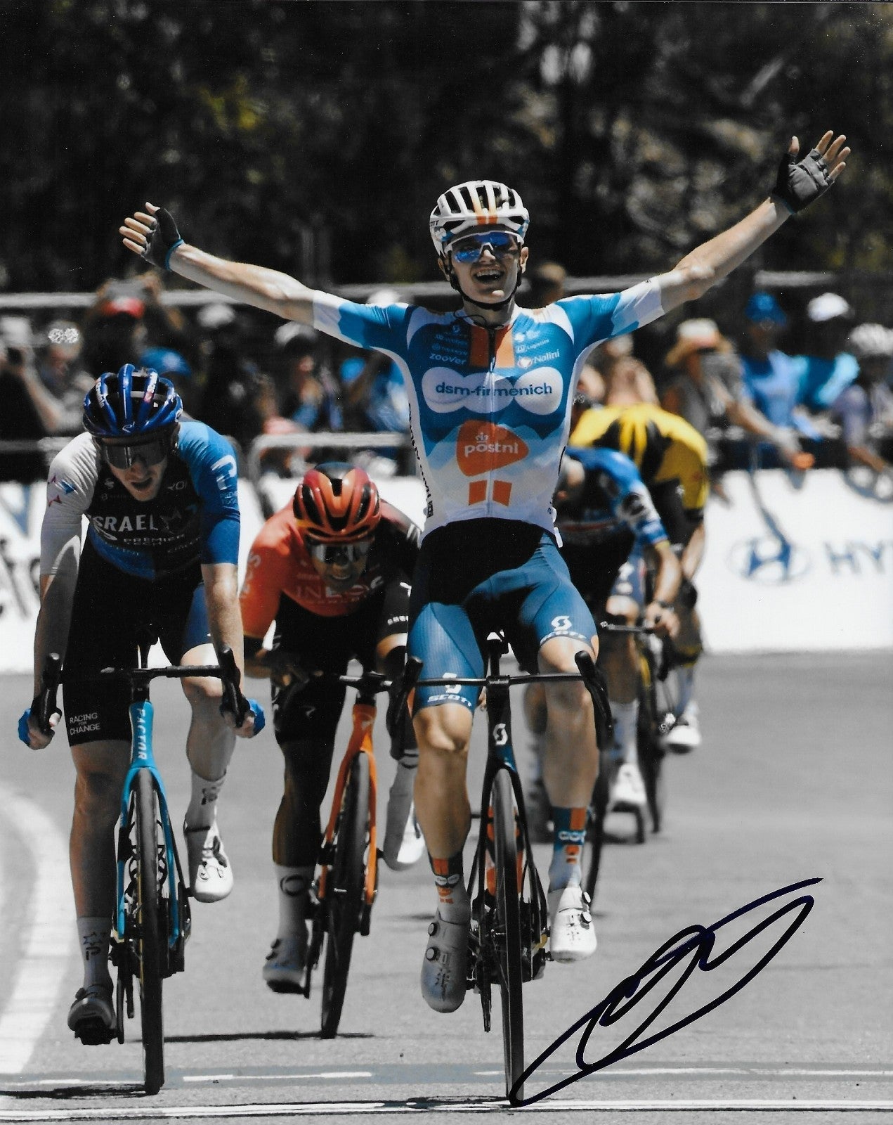 Signed Cycling Oscar Onley UCI Team Picnic–PostNL 8x10 Photo #2 Original