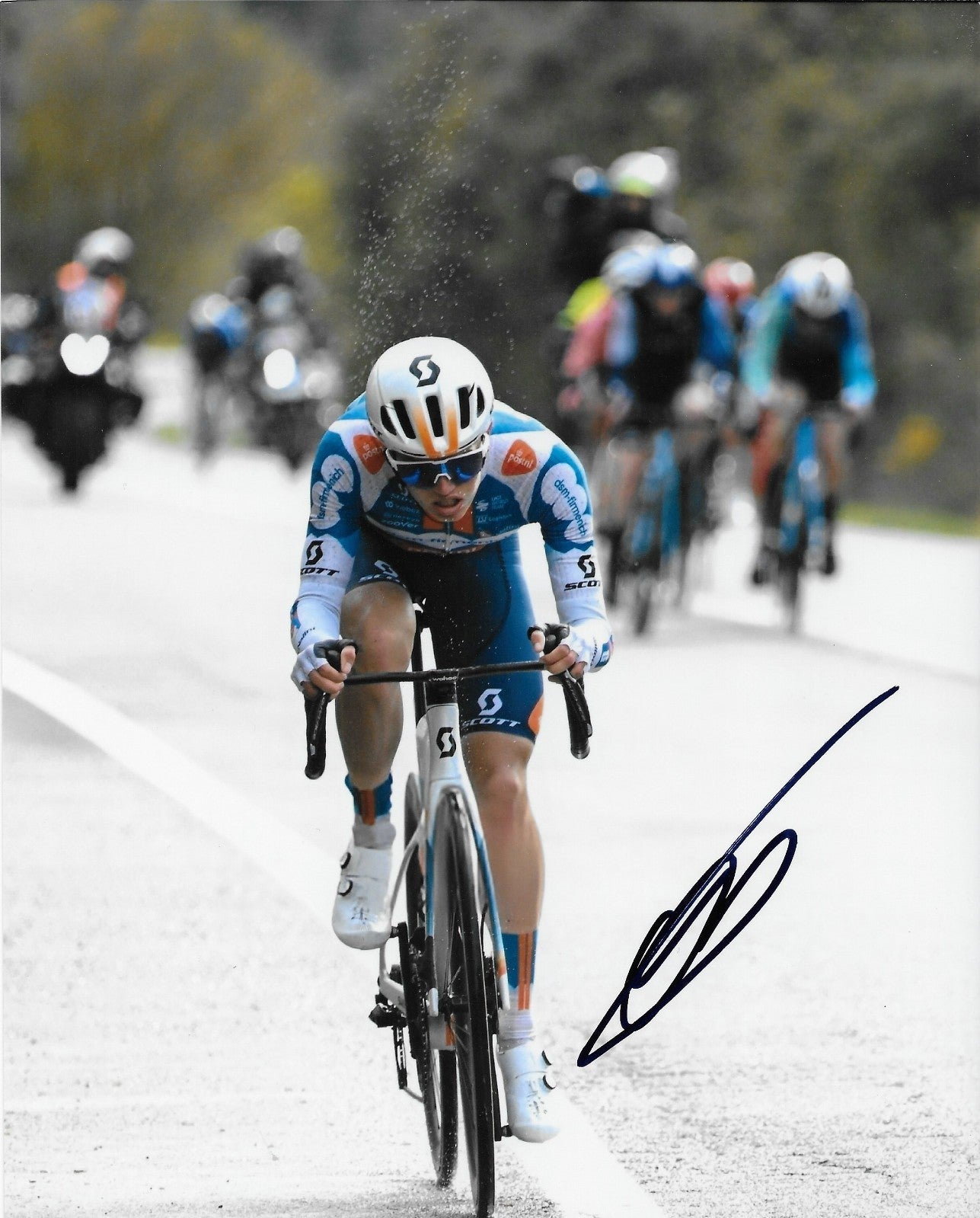 Signed Cycling Oscar Onley UCI Team Picnic–PostNL 8x10 Photo #3 Original