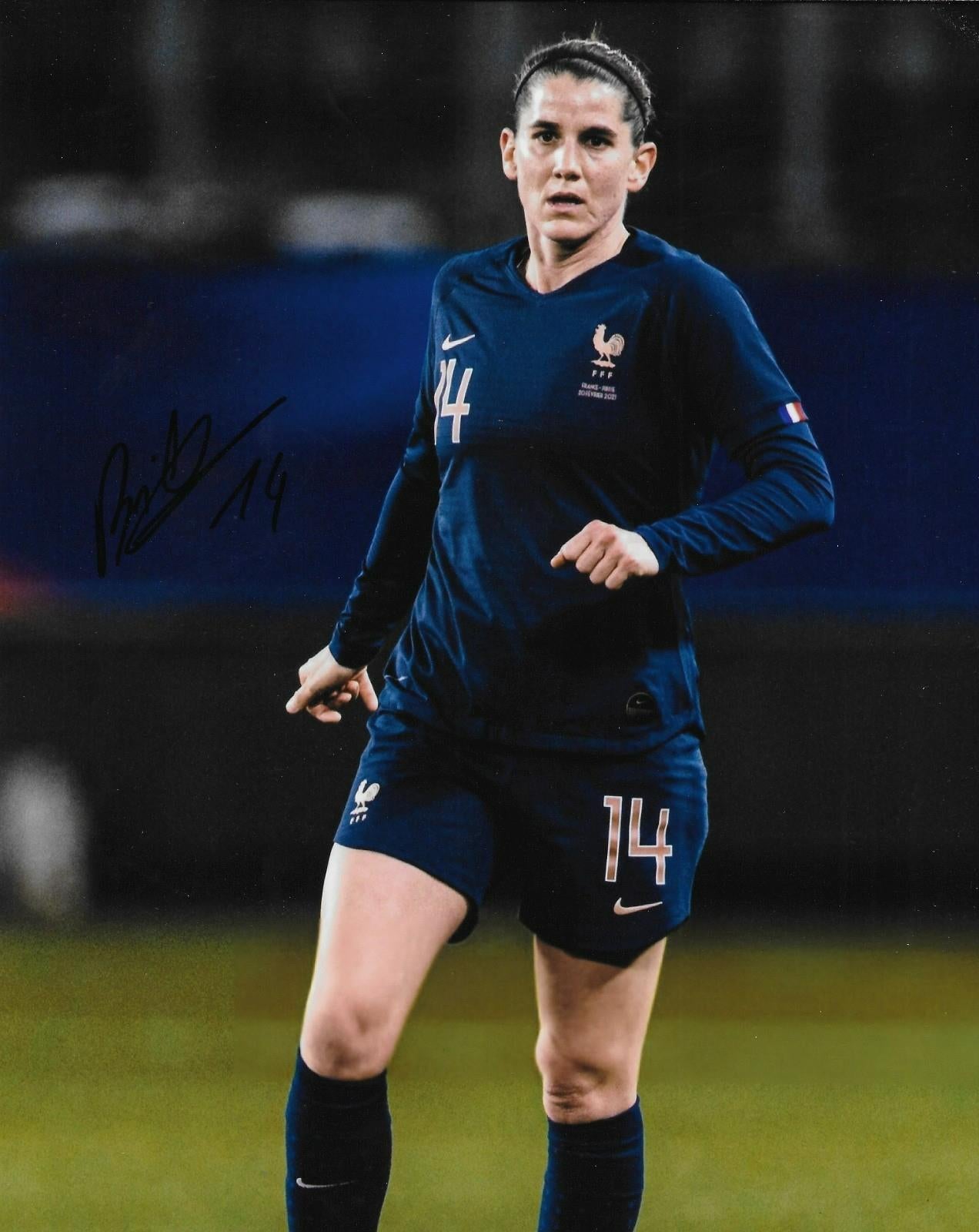 Signed Charlotte Bilbault Team France Womens Soccer 8x10 Photo #2 Original