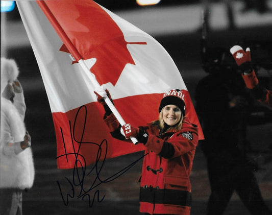 Signed Hayley Wickenheiser Team Canada Womens Hockey 8x10 Photo #3 Original