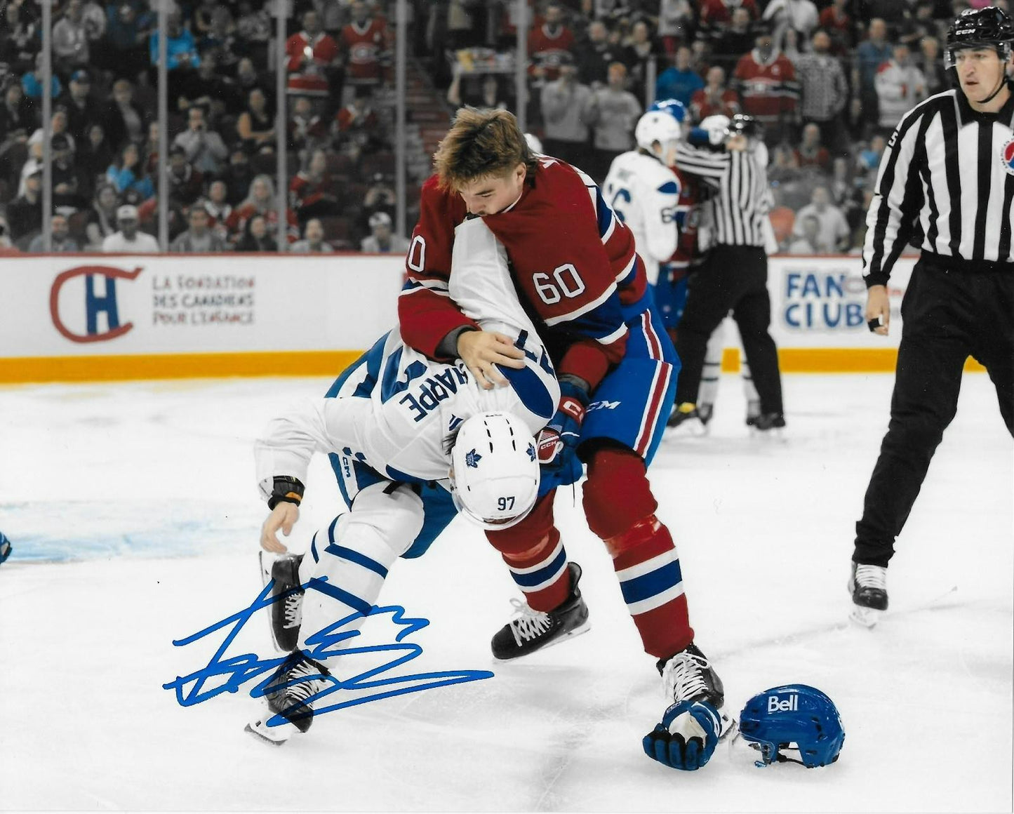Signed Florian Xhekaj Montreal Canadiens Autographed 8x10 Photo #2 Original