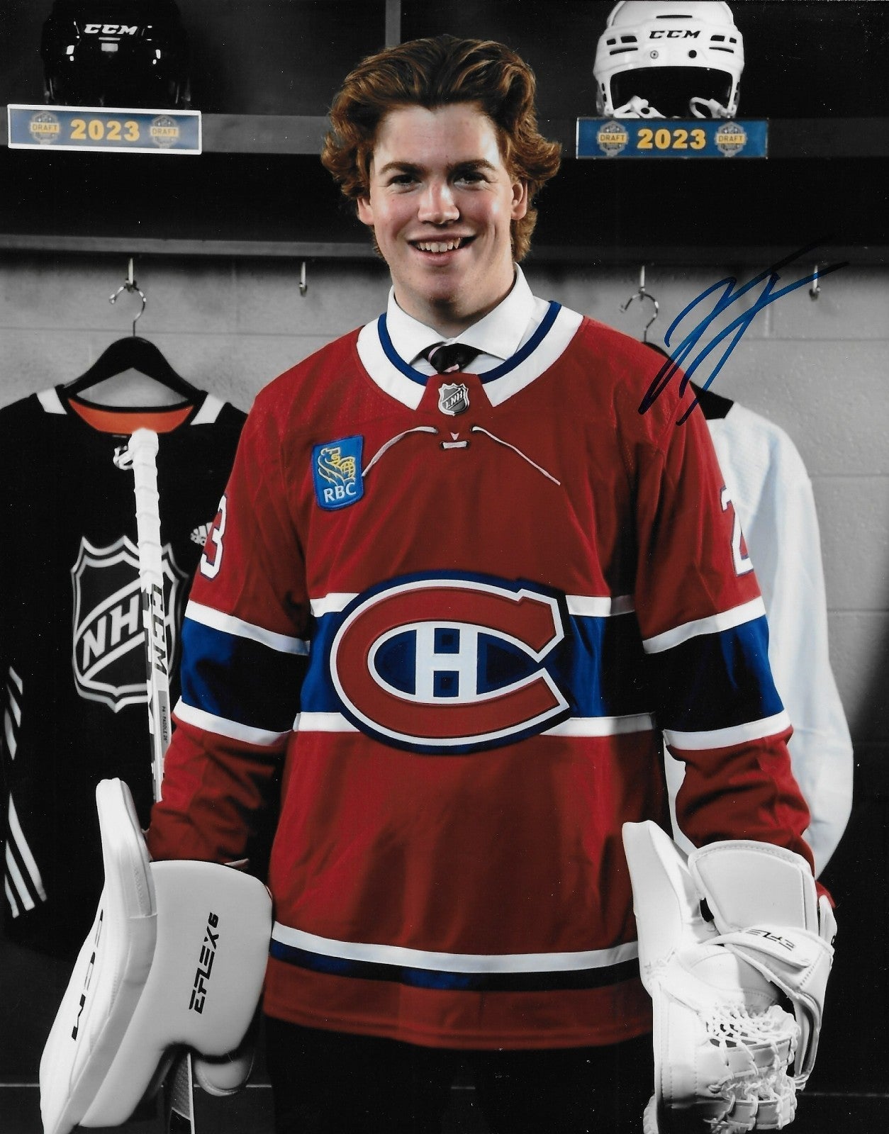 Signed Jacob Fowler Montreal Canadiens Autographed 8x10 Photo #2 Original