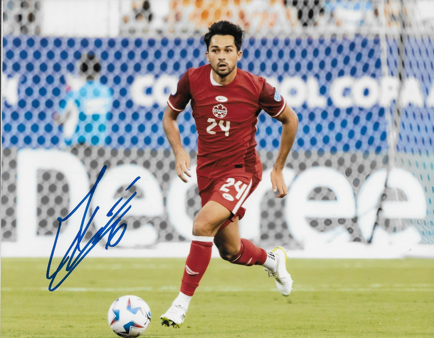 Signed Mathieu Choiniere Team Canada FC Autographed 8x10 Photo #1 Original
