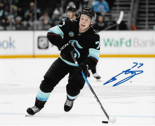 Signed Berkly Catton Seattle Kraken Autographed 8x10 Photo #1 Original