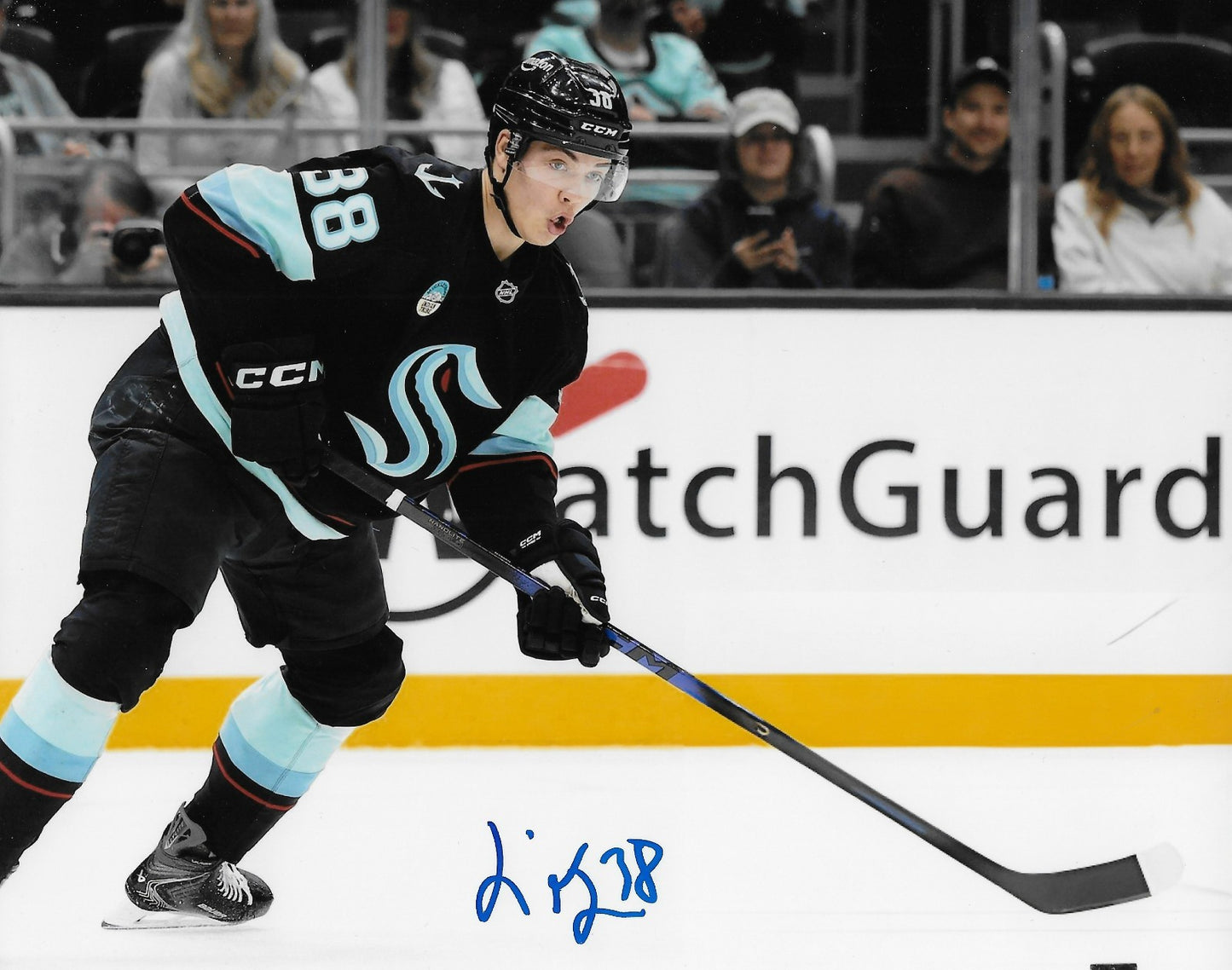 Signed Jani Nyman Seattle Kraken Autographed 8x10 Photo #3 Original