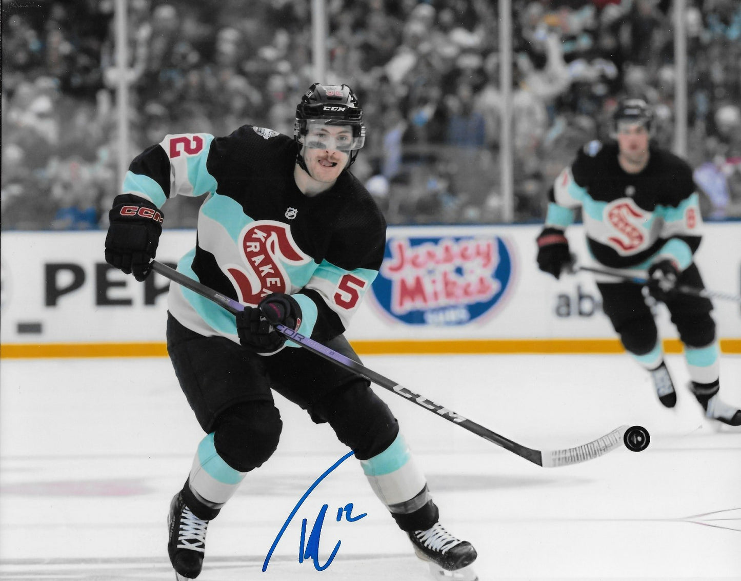 Signed Tye Kartye Seattle Kraken Autographed 8x10 Photo #4 Original