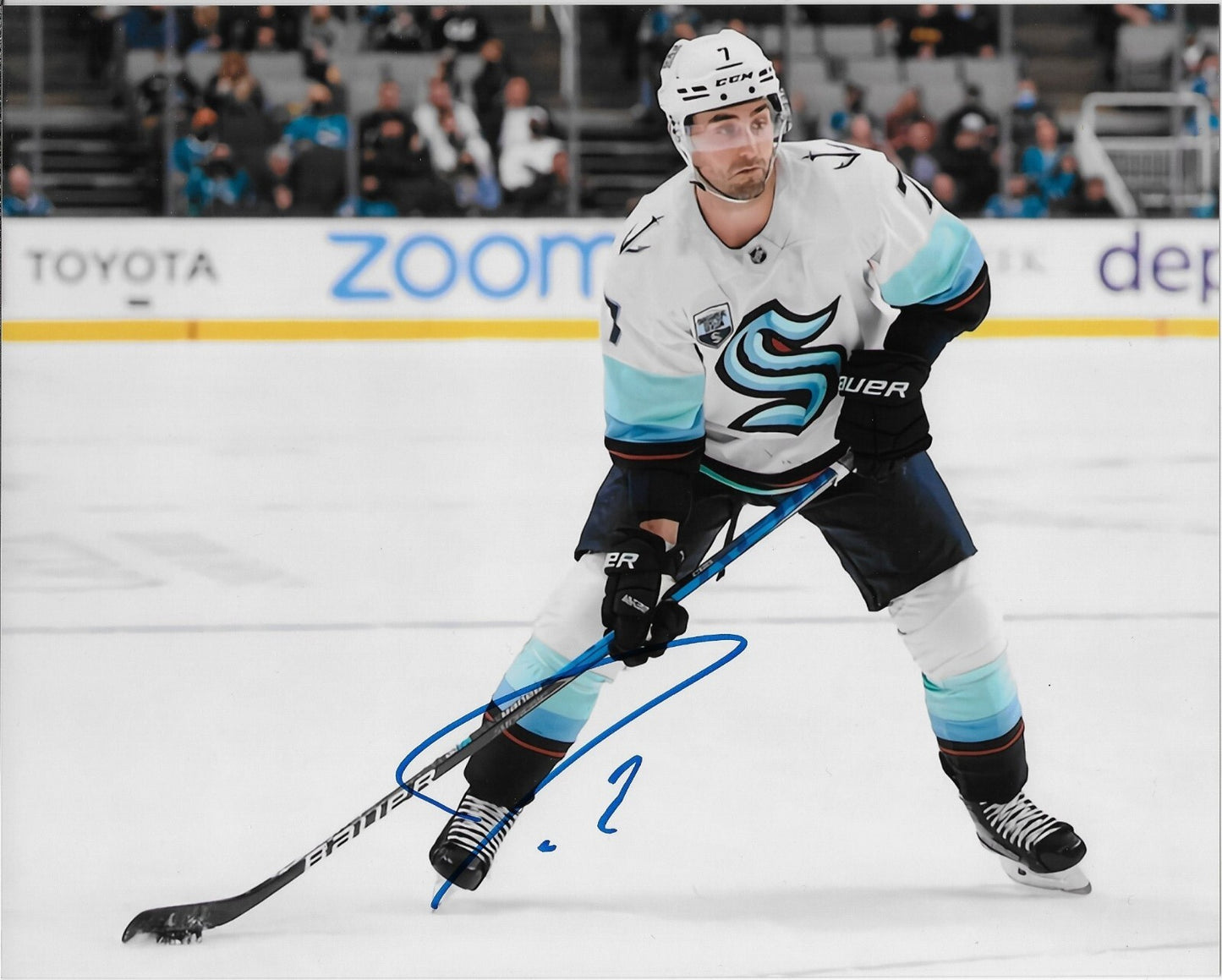 Signed Jordan Eberle Seattle Kraken Autographed 8x10 Photo #2 Original