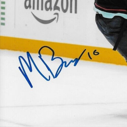 Signed Matty Beniers Seattle Kraken Autographed 8x10 Photo #2 JSA Authentication