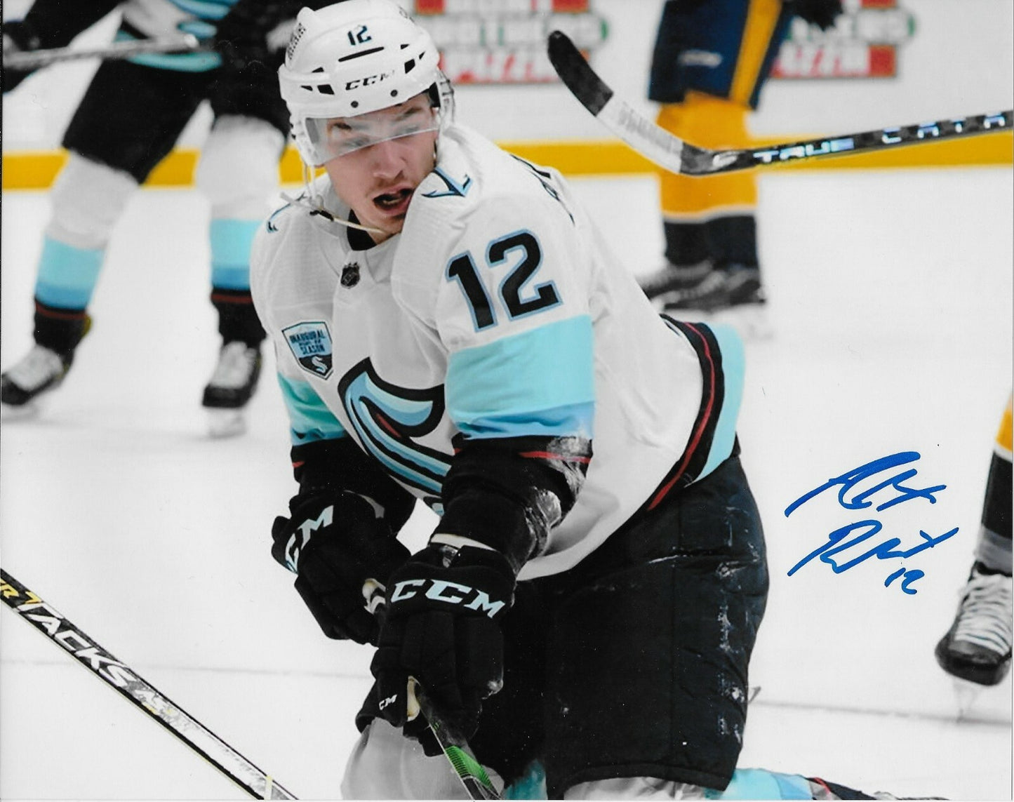Signed Alex Barre-Boulet Seattle Kraken Autographed 8x10 Photo #1 Original