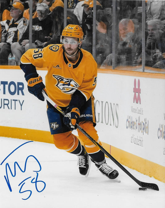 Signed Michael Bunting Nashville Predators Autographed 8x10 Photo #1 Original