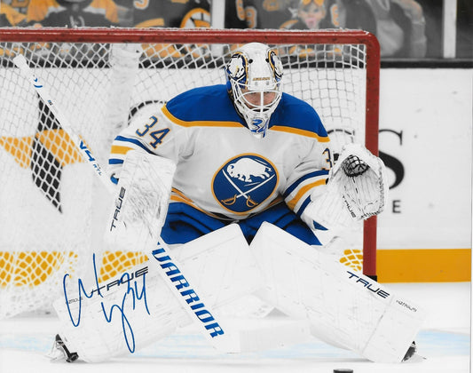Signed Alex Lyon Buffalo Sabres Autographed 8x10 Photo #1 Original
