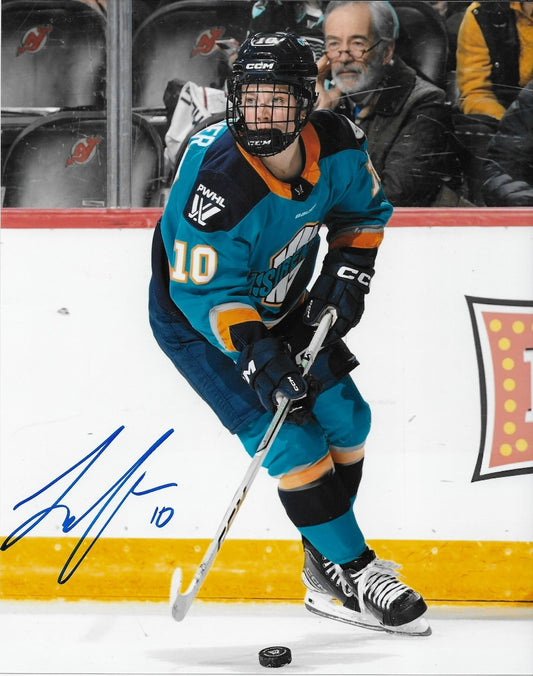 Signed Sarah Fillier New York Sirens PWHL Hockey 8x10 Photo #2 Original