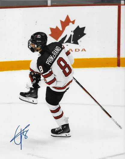 Signed Chloe Primerano Team Canada PWHL Hockey 8x10 Photo #1 Original