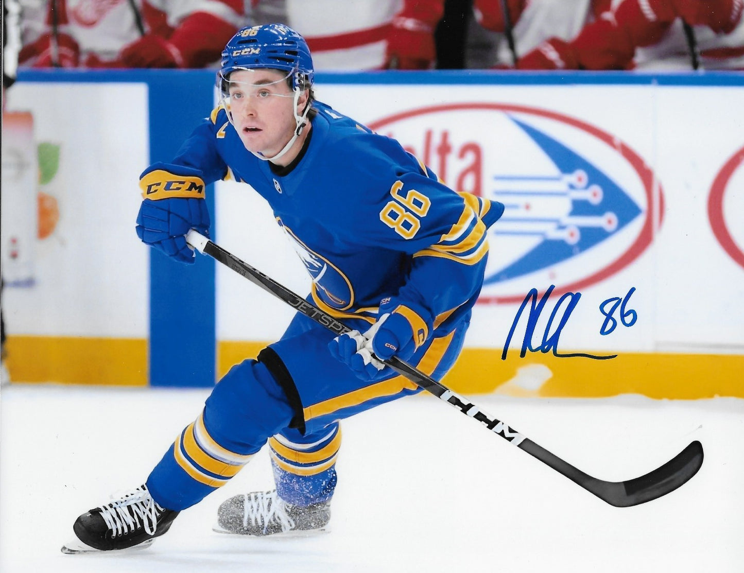 Signed Noah Ostlund Buffalo Sabres Autographed 8x10 Photo #1 Original