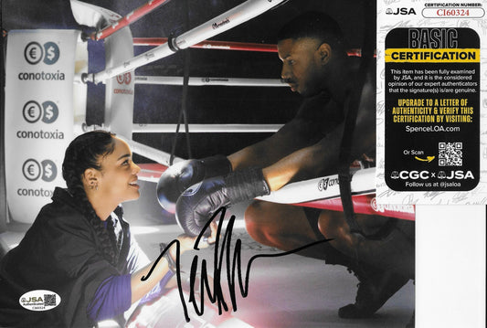 Signed Tessa Thompson Creed II Autographed 8x10 Photo #2 with JSA Authentication