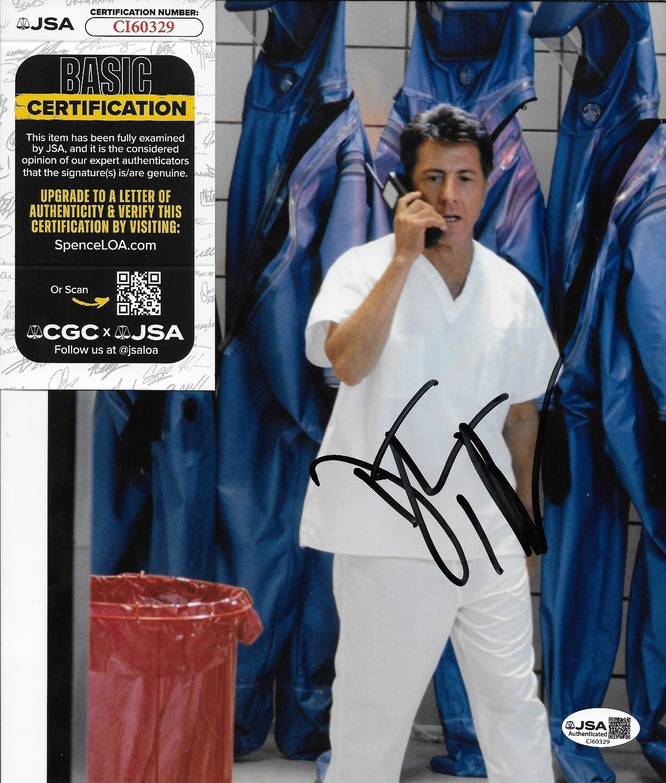 Signed Dustin Hoffman Outbreak Autographed 8x10 Photo #1 with JSA Authentication