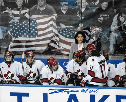 Signed Daniele Sauvageau Hall of Fame 2025 PWHL Coach 8x10 Photo #2 Original