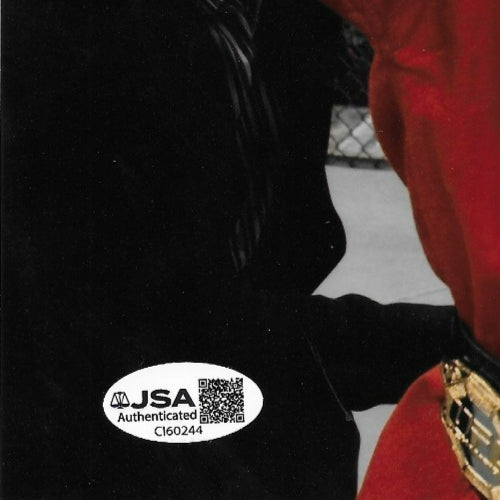 Signed Georges St Pierre UFC Hall of Famer 8x10 Photo #6 w JSA Private Signing