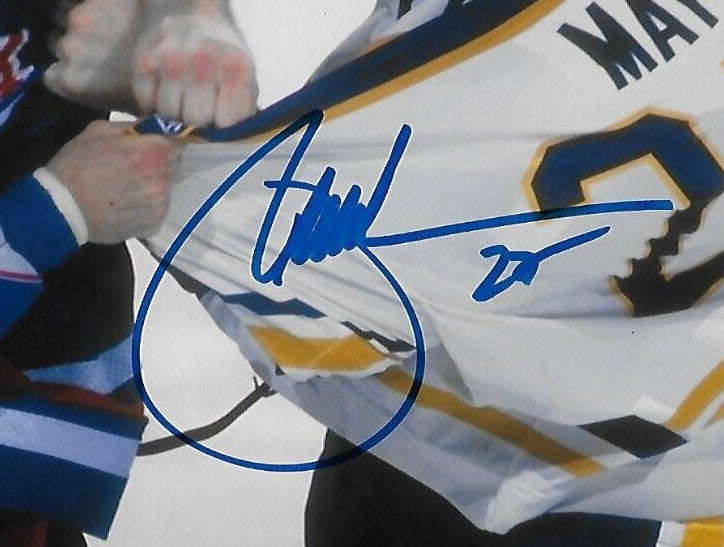 Signed Brad May Buffalo Sabres Autographed 8x10 Photo #4 Original