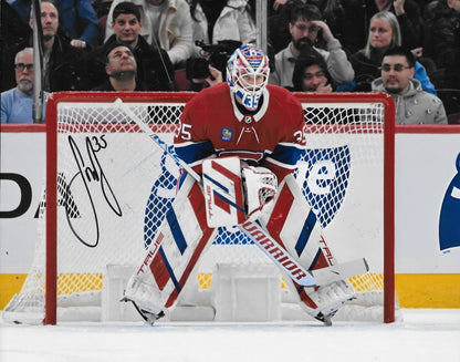 Signed Sam Montembeault Montreal Canadiens Autographed 8x10 Photo #4 Original