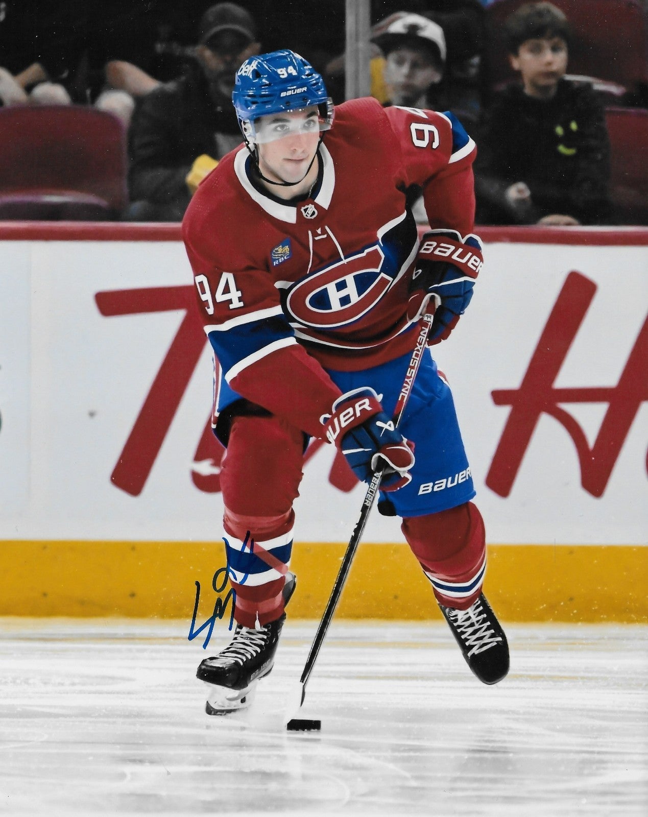 Signed Logan Mailloux Montreal Canadiens Autographed 8x10 Photo #3 Original