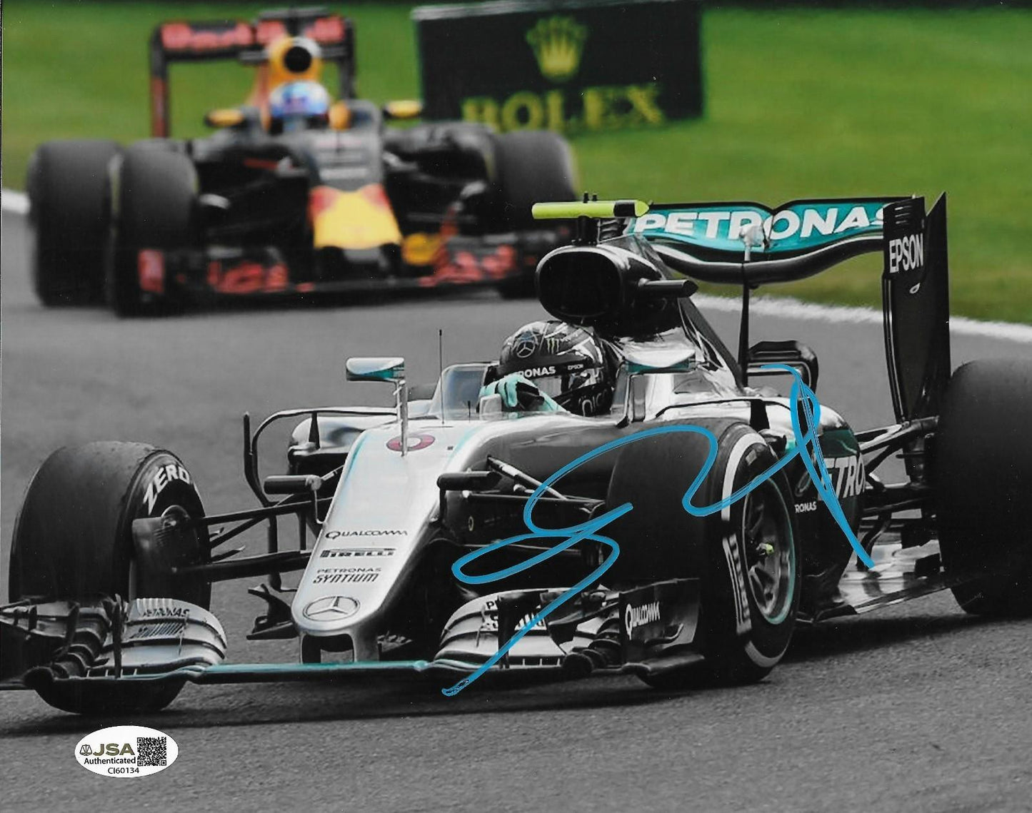Signed Nico Rosberg Formula 1 Mercedes 8x10 Photo #1 with JSA Authentication