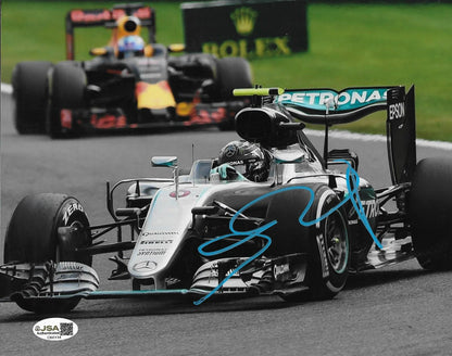 Signed Nico Rosberg Formula 1 Mercedes 8x10 Photo #1 with JSA Authentication
