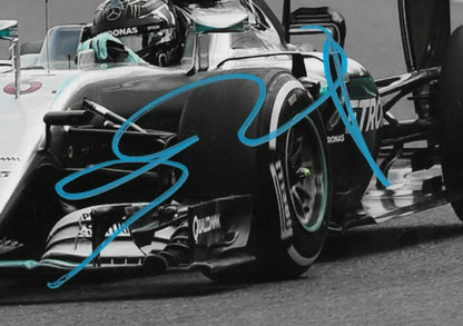 Signed Nico Rosberg Formula 1 Mercedes 8x10 Photo #1 with JSA Authentication