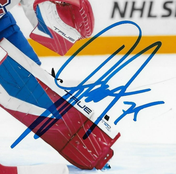 Signed Jakub Dobes Montreal Canadiens 8x10 Photo #1 Original Private Signing