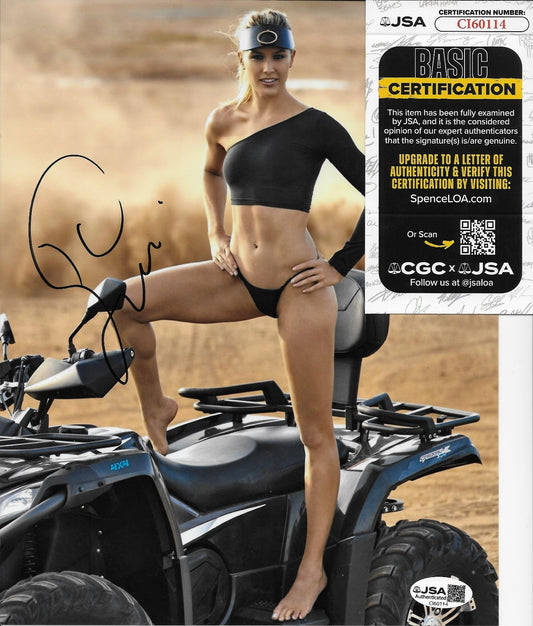 Signed Eugenie Bouchard Womens Tennis 8x10 Photo #5 with JSA Authentication