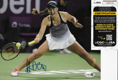 Signed Jelena Ostapenko WTA Tennis Signed 8x10 Photo #3 with JSA Authentication