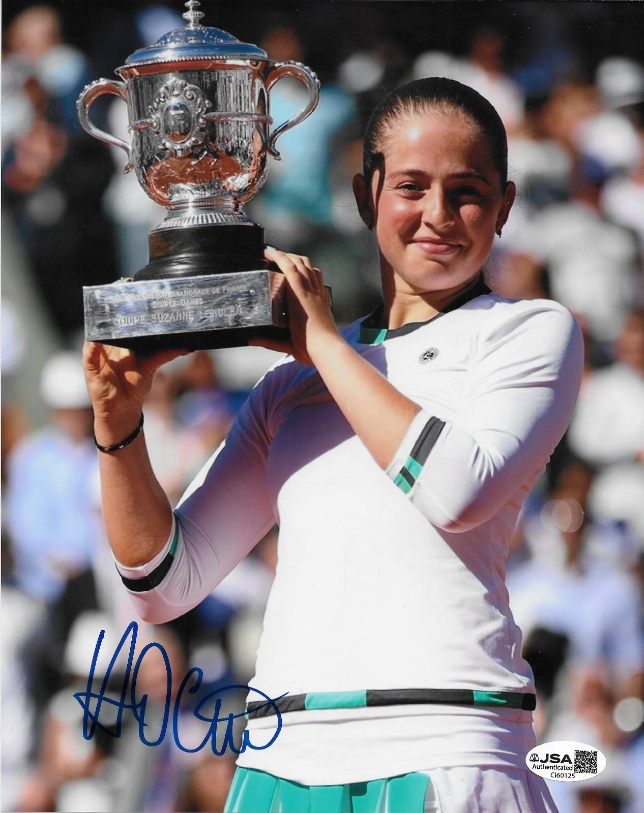 Signed Jelena Ostapenko WTA Tennis Signed 8x10 Photo #2 with JSA Authentication