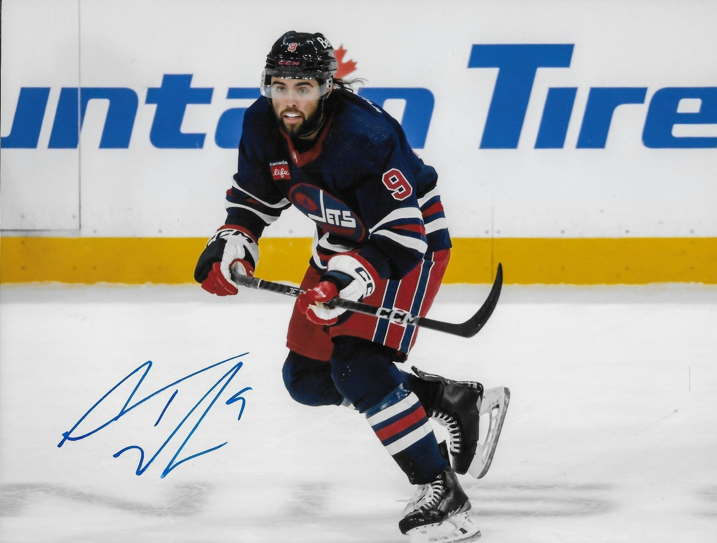 Signed Alex Iafallo Winnipeg Jets Autographed 8x10 Photo #1 Original