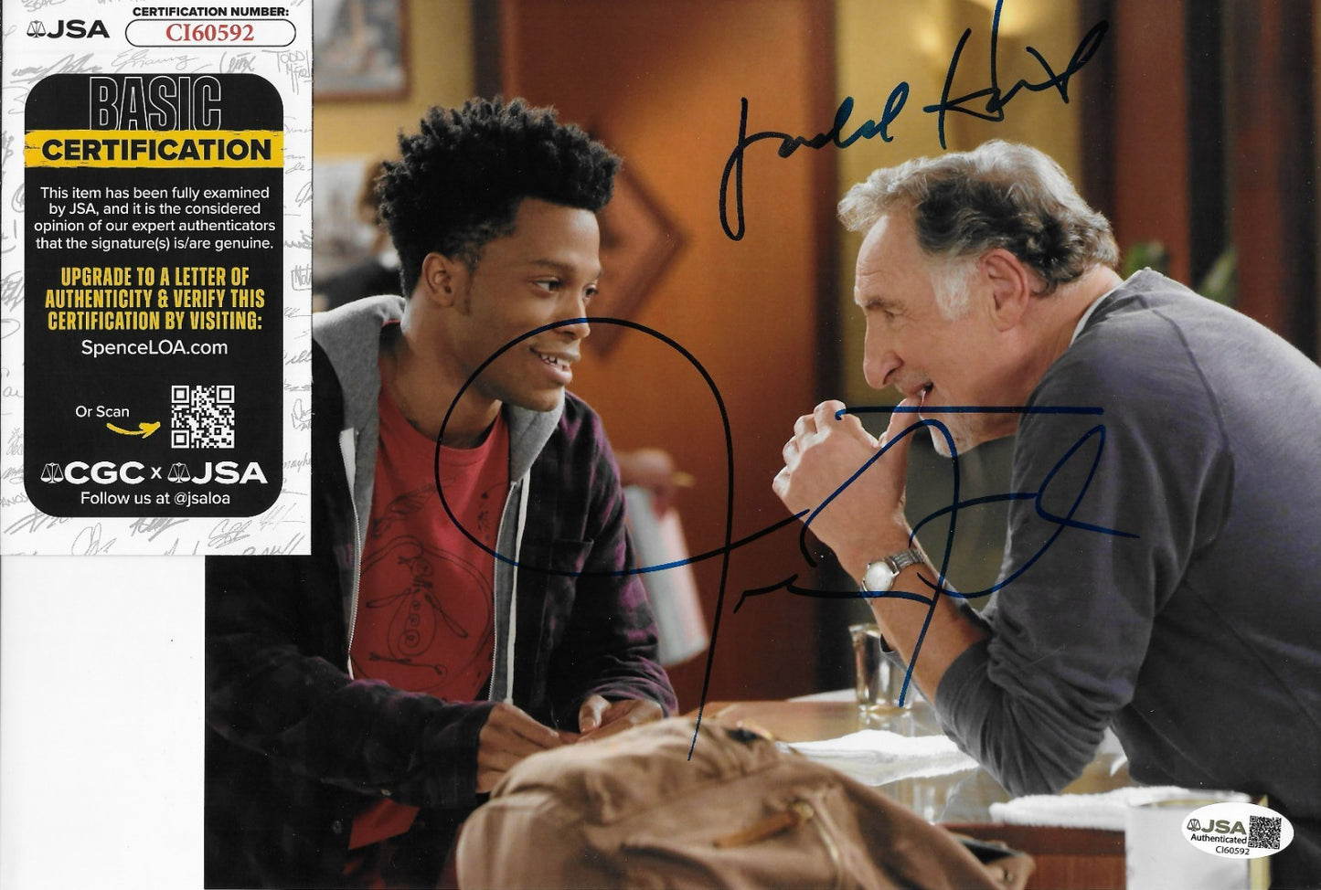 Signed Jermaine Fowler Judd Hirsch Superior Donuts 8x10 Photo #2 w JSA Authentic
