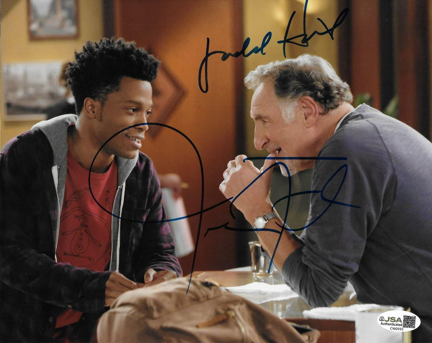Signed Jermaine Fowler Judd Hirsch Superior Donuts 8x10 Photo #2 w JSA Authentic