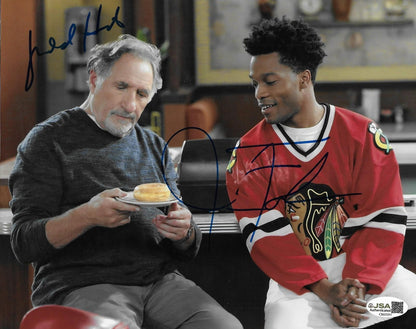 Signed Jermaine Fowler Judd Hirsch Superior Donuts 8x10 Photo #1 w JSA Authentic