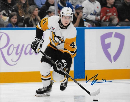 Signed Ville Koivunen Pittsburgh Penguins Autographed 8x10 Photo #1 Original