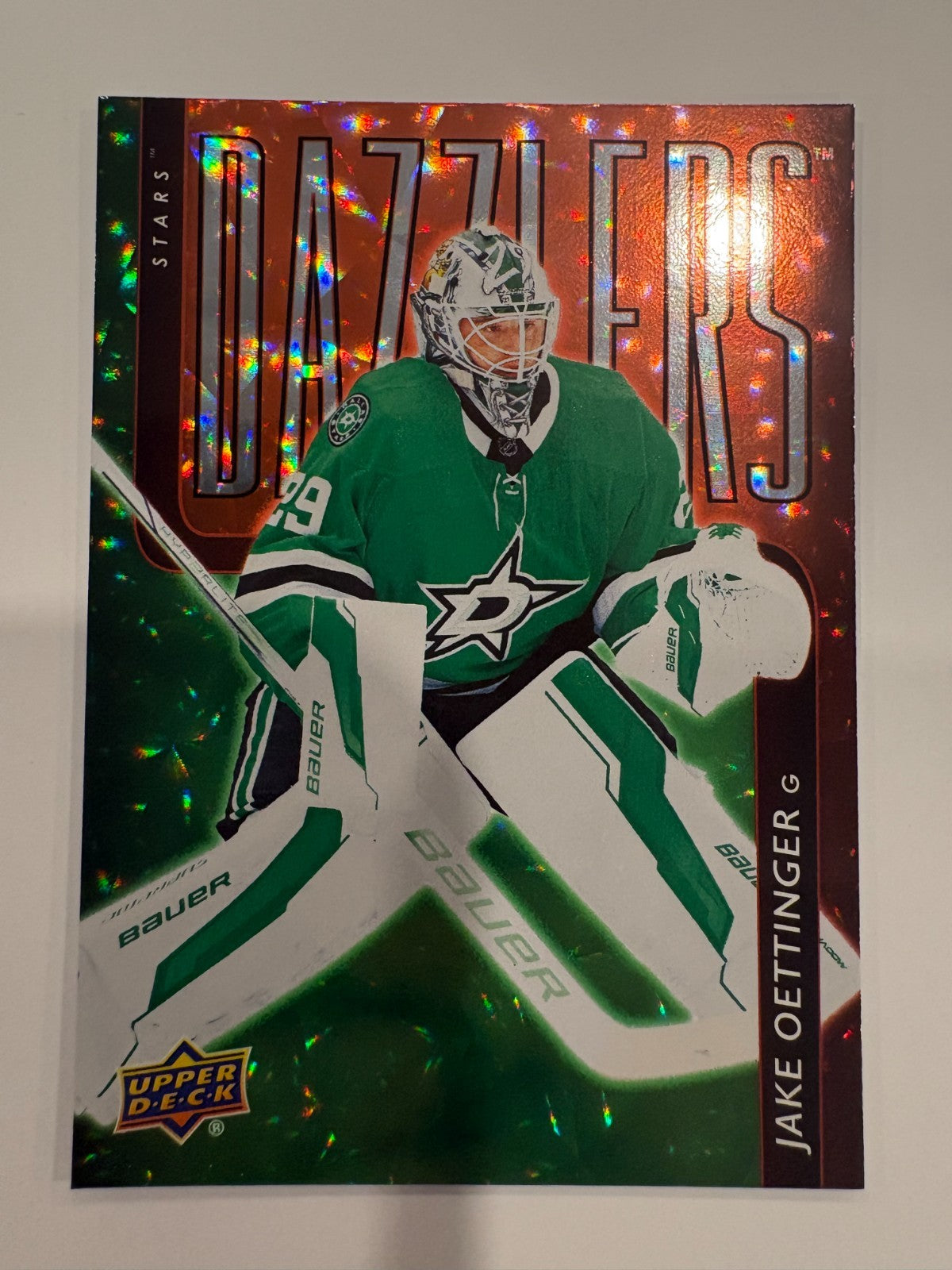 Upper Deck 2025-26 Holiday Dazzler Jake Oettinger Dallas Stars DZ-22