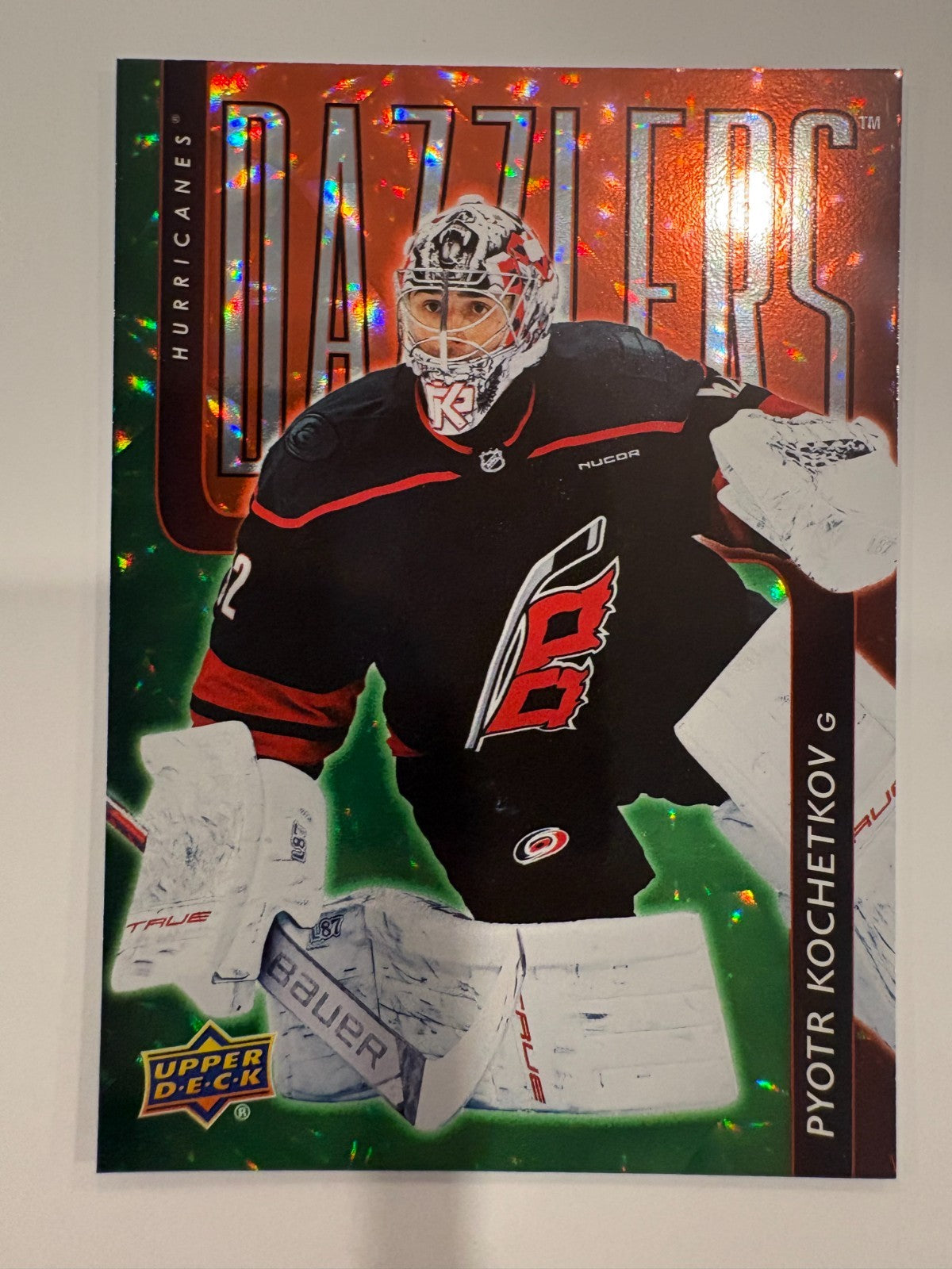 Upper Deck 2025-26 Holiday Dazzler Pyotr Kochetkov Carolina Hurricanes DZ-9