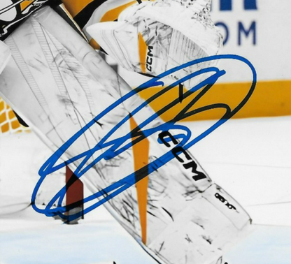 Signed Stuart Skinner Pittsburgh Penguins Autographed 8x10 Photo #1 Original