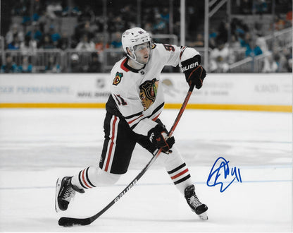 Signed Frank Nazar Chicago Blackhawks Autographed 8x10 Photo #2 Original