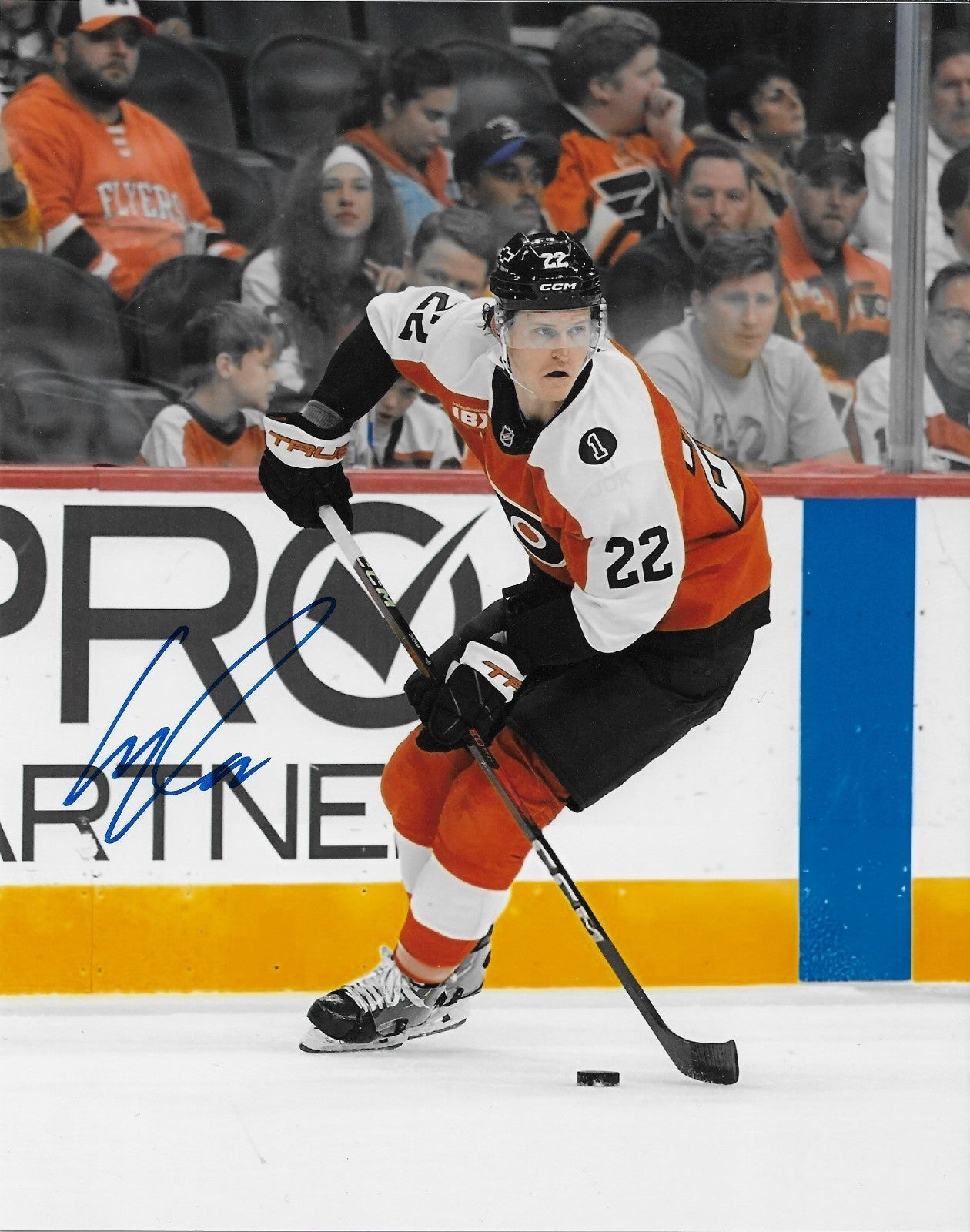 Signed Christian Dvorak Philadelphia Flyers Autographed 8x10 Photo #1 Original