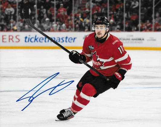 Signed Travis Konecny Team Canada Philadelphia Flyers 8x10 Photo #2 Original