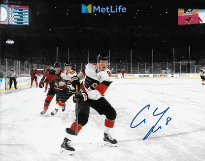 Signed Cam York Philadelphia Flyers Stadium Series 8x10 Photo #5 Original