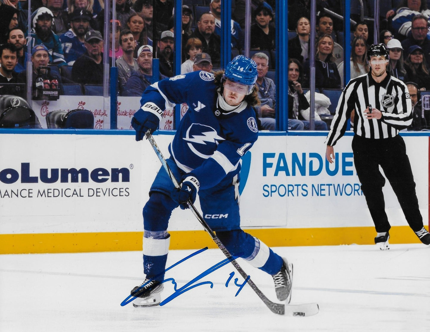 Signed Conor Geekie Tampa Bay Lightning Autographed 8x10 Photo #2 Original