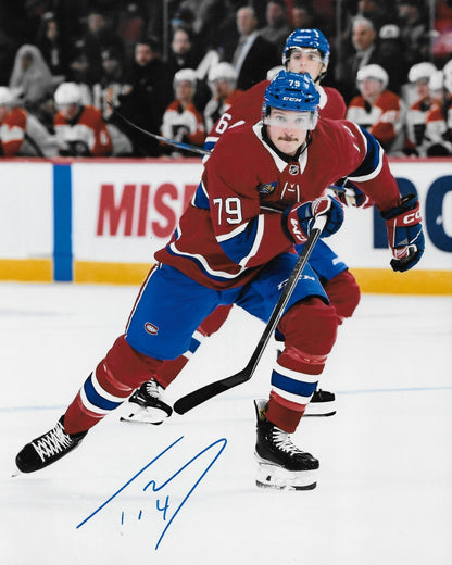 Autographed Tobie Bisson Montreal Canadiens Laval Rocket 8x10 Photo #1 Original