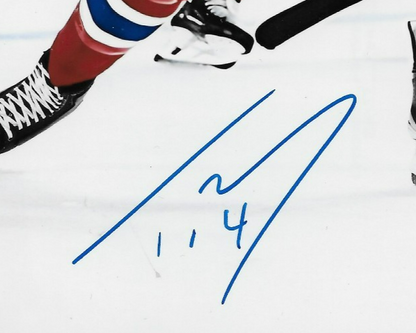 Autographed Tobie Bisson Montreal Canadiens Laval Rocket 8x10 Photo #1 Original