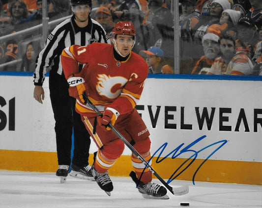 Signed Mikael Backlund Calgary Flames Autographed 8x10 Photo #2 Original