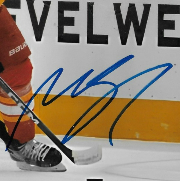 Signed Mikael Backlund Calgary Flames Autographed 8x10 Photo #2 Original